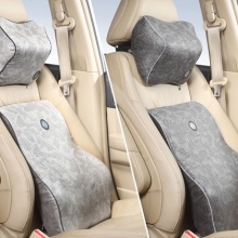汽車(chē)腰靠套裝 記憶棉護(hù)頸枕護(hù)腰枕 車(chē)載靠枕四季車(chē)用頭枕靠墊