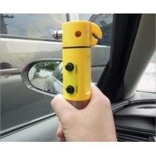 輕松打破汽車玻璃的4合1汽車應(yīng)急多功能LED安全錘手電筒