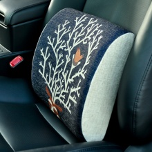 動物印花汽車腰靠墊記憶棉 車用腰枕可愛卡通公仔批發(fā)定制