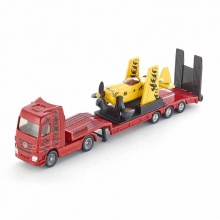 正版德國siku仕高仿真合金車模型1:87卡車帶競(jìng)技飛機(jī)