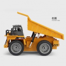 6通道合金工程車(chē)自卸車(chē)2.4G無(wú)線遙控帶燈光音樂(lè)