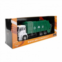 俊基奧圖美1:32德國MAN環(huán)?？ㄜ嘰清潔車\環(huán)衛(wèi)車\垃圾車合金模型綠