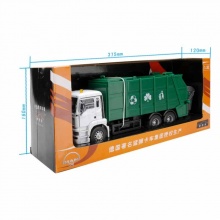 俊基奧圖美1:32德國MAN環(huán)?？ㄜ嘰清潔車\環(huán)衛(wèi)車\垃圾車合金模型綠
