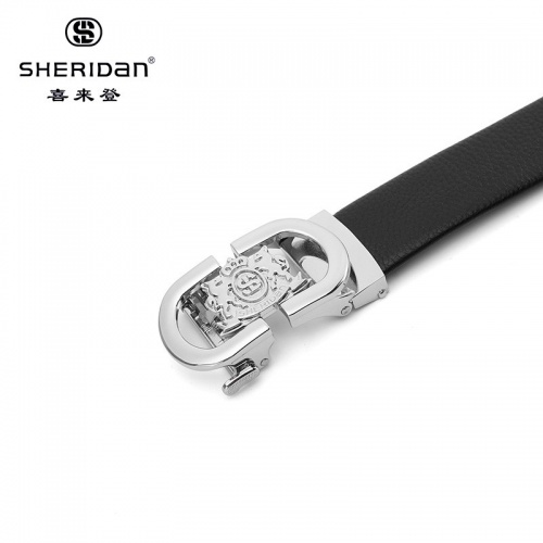 SHERIDAN 喜來登 男士皮帶自動(dòng)扣商務(wù)青年潮休閑中年輕人皮帶正裝腰帶NL180353S