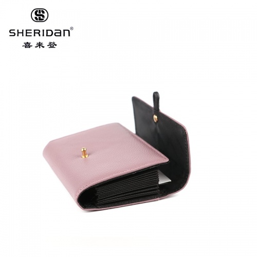 SHERID AN 喜來登 喜來登卡包男長(zhǎng)款多卡位零錢包卡片包大容量時(shí)尚卡夾卡套NL171021S 粉色