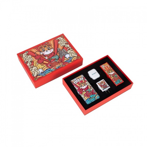 韓國(guó)現(xiàn)代 國(guó)潮數(shù)碼套裝YT2201（移動(dòng)電源+藍(lán)牙耳機(jī)+電源適配器）